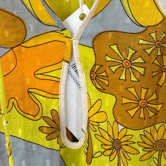 NWT Antik Batik S / 38 Bahia Blouse Top Long Sleeve Yellow *read description - Picture 7 of 16
